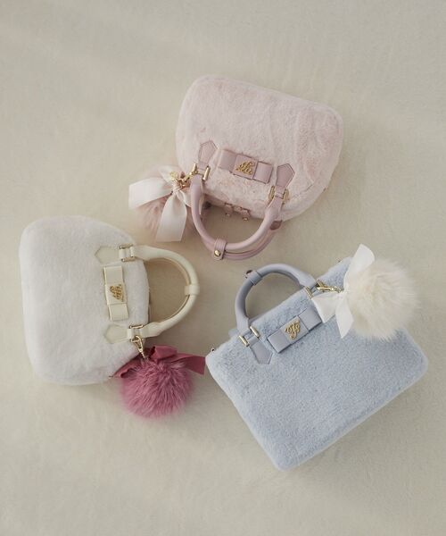 メゾンドフルール ファーバッグ Maison de FLEUR（メゾンドフルール） ハンドバッグ ねこフェイク
