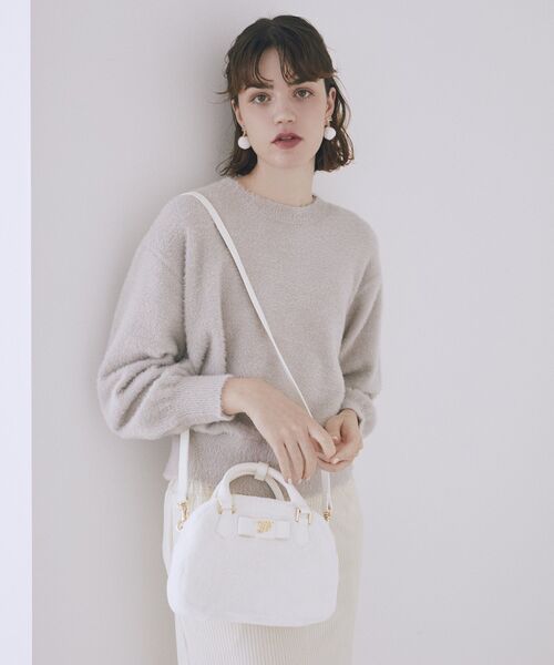 Maison de FLEUR（メゾンドフルール） ハンドバッグ フェイクファー