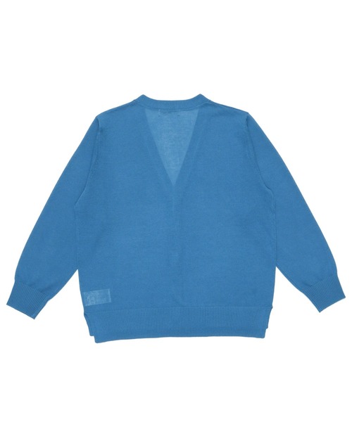 「TOKYO SHIRTS」 ニットカーディガン L ライトカーキ レディース_画像2