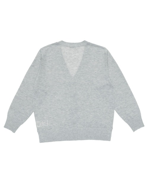 「TOKYO SHIRTS」 ニットカーディガン L ライトカーキ レディース_画像7