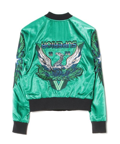 DIESEL（ディーゼル） スカジャン X-SMALL グリーン レディース