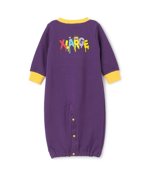 XLARGE KIDS ベビー服 ロンパース ファニーゴリラ＆ドリップロゴ