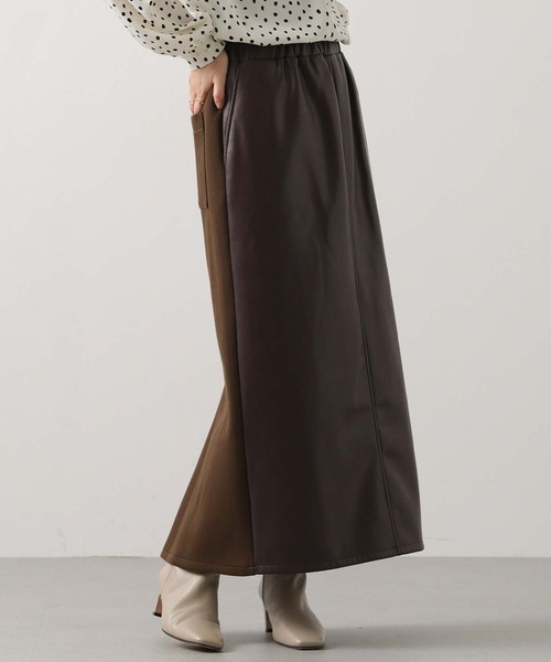 Brilliantタイトスカート Gready Brilliant（グレディブリリアン） スカート レザー切り替え