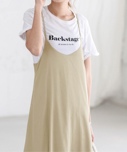 「La-gemme」 キャミソールワンピース C ブラック レディース_画像7