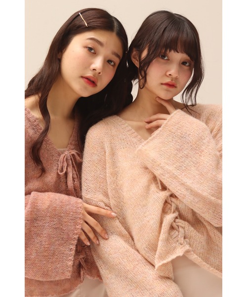 「muguet」 長袖ニット FREE ベビーピンク レディース_画像2