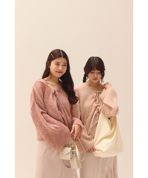 「muguet」 長袖ニット FREE ベビーピンク レディース_画像5