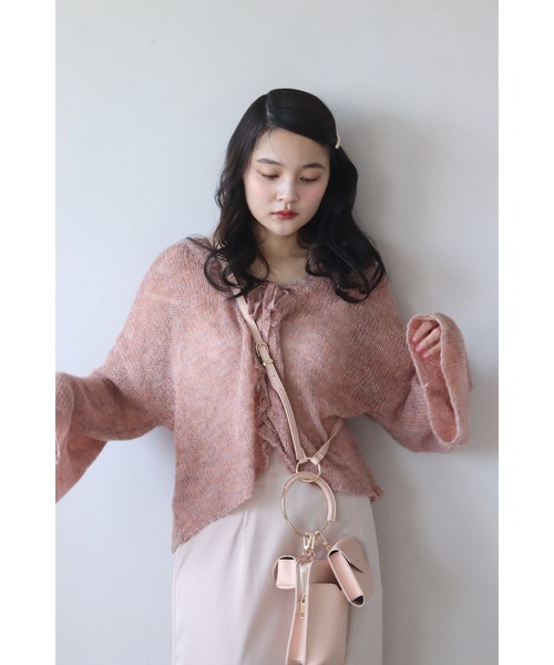 「muguet」 長袖ニット FREE ベビーピンク レディース_画像8