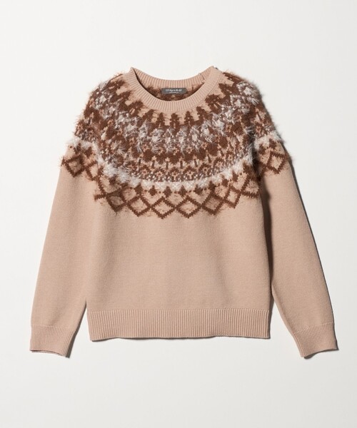 A DAY IN THE LIFE ニット セーター フェザー ノルディックニット