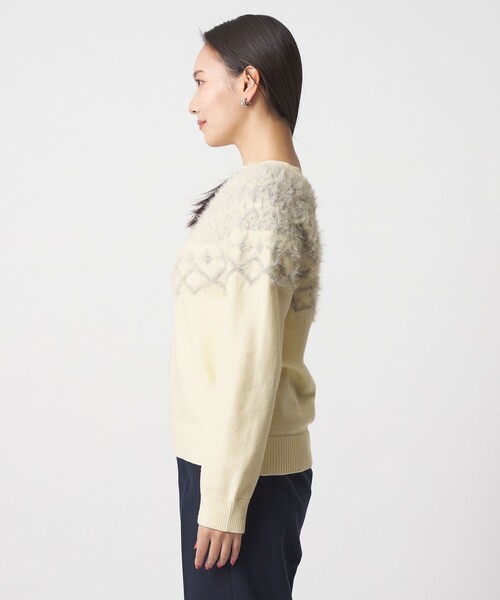 A DAY IN THE LIFE ニット セーター フェザー ノルディックニット