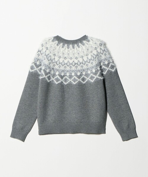 A DAY IN THE LIFE ニット セーター フェザー ノルディックニット