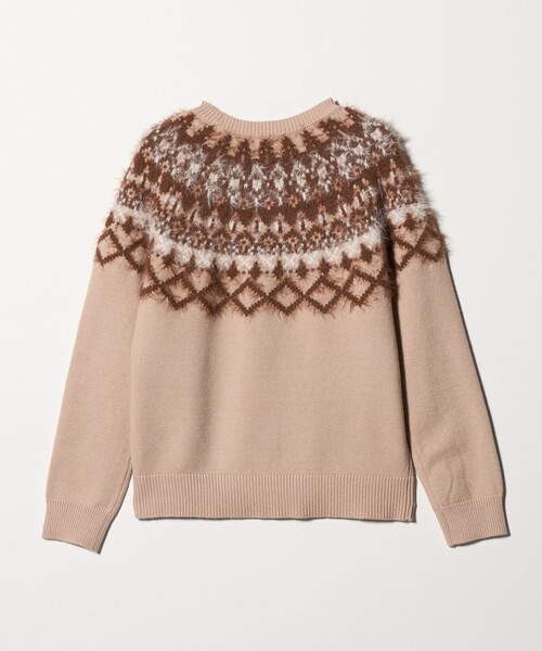 A DAY IN THE LIFE ニット セーター フェザー ノルディックニット