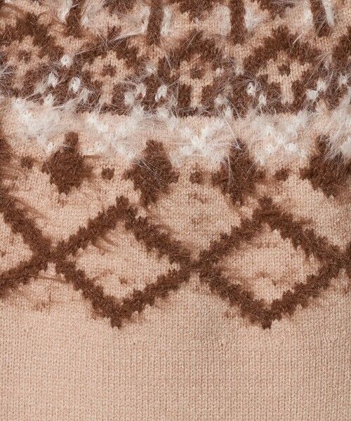 A DAY IN THE LIFE ニット セーター フェザー ノルディックニット