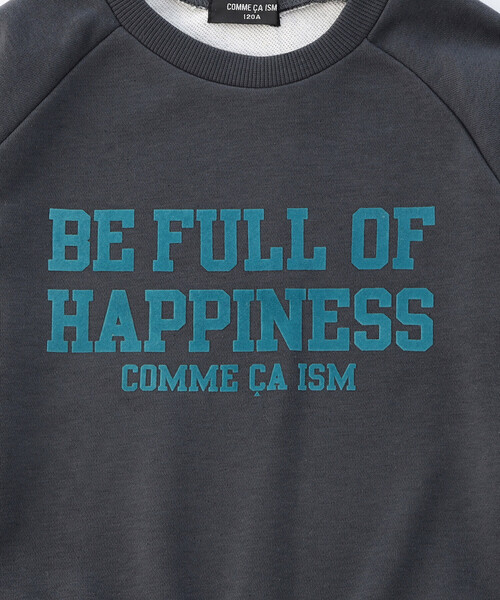 COMME CA ISM（コムサイズム） トレーナー フロッキープリント 配色