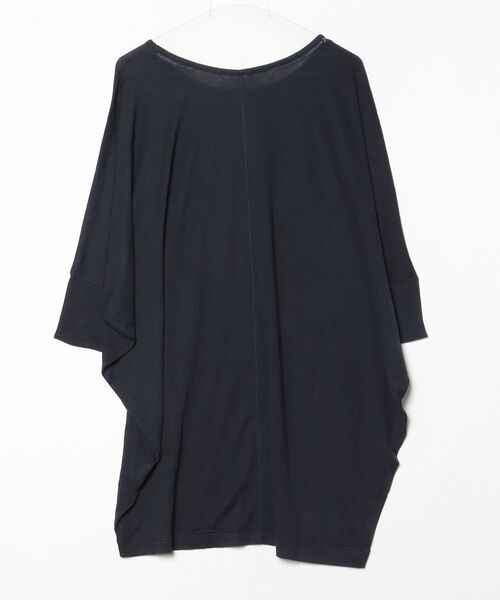 「Ebonyivory」 7分袖ワンピース FREE ネイビー レディース_画像2