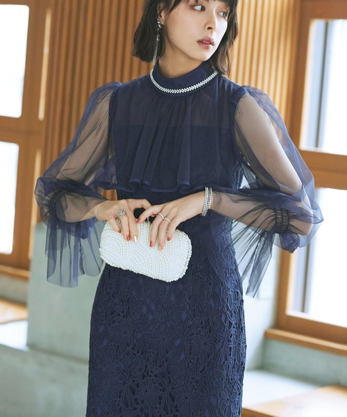 RUIRUE BOUTIQUE（ルイルエブティック） コンビワンピース S ブラック