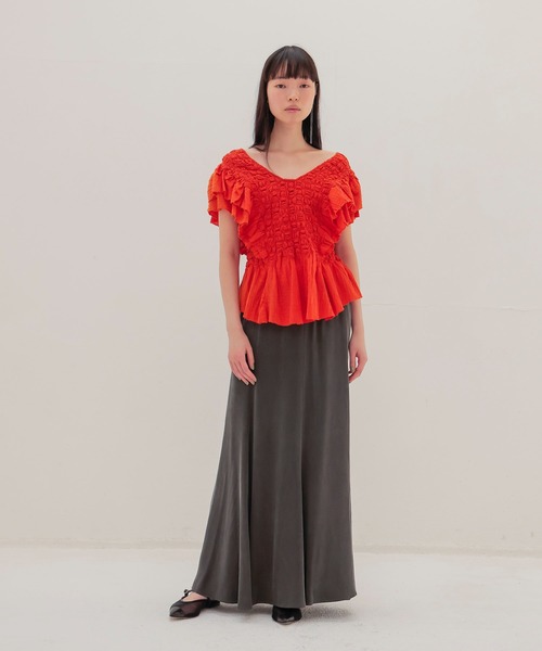 DRESSLAVE（ドレスレイブ） スカート cupro panel flare skirt