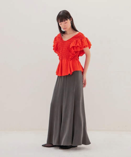 DRESSLAVE（ドレスレイブ） スカート cupro panel flare skirt