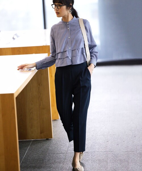 「組曲」 長袖ブラウス 2 ベージュ レディース_画像2