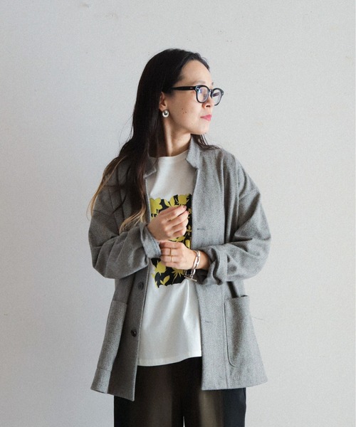 「新品　未使用」　FILDEFER ジャケット　フリーサイズ FIL DE FER（フィルデフェール） ジャケット FREE ライトグレー