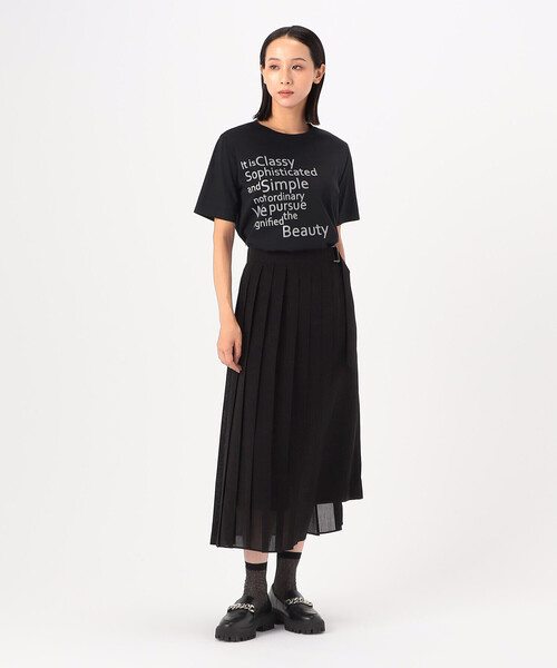 コムサ（COMME CA）/〔 TALLサイズ 〕【ブライトリーセットアップ】スーピマバイオシルスムース Tシャツ COMME CA（コムサ） tシャツ 「 TALLサイズ 」「ブライトリー