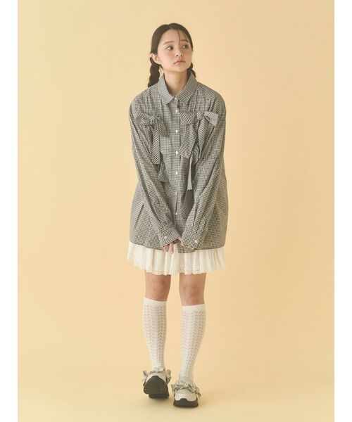 merry jenny（メリージェニー） ブラウス シャツ bon bon ribbon shirt