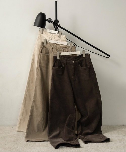 lawgy（ラウジー） パンツ straight corduroy pocket pants