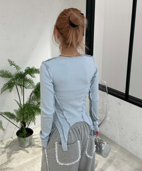 「sedacle girl」 カーディガン FREE ブルー レディース_画像4