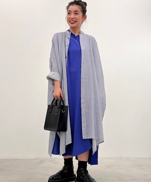 「ZUCCa」 半袖ワンピース M size グリーン レディースの画像