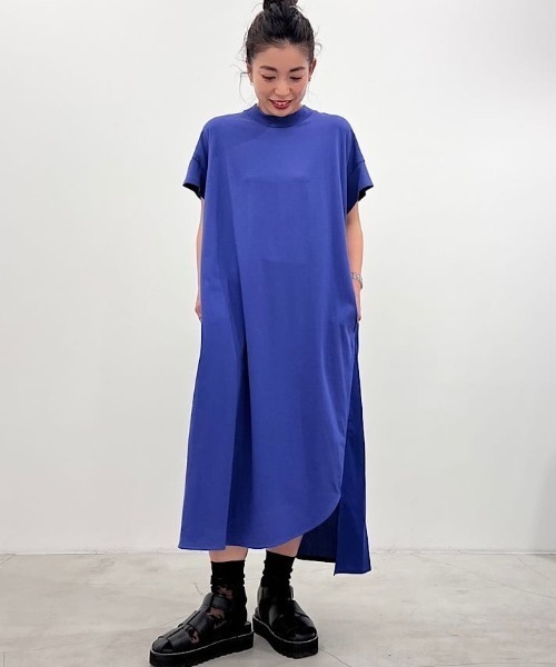 「ZUCCa」 半袖ワンピース M size グリーン レディースの画像