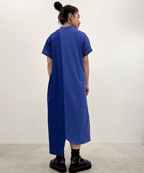 「ZUCCa」 半袖ワンピース M size グリーン レディースの画像