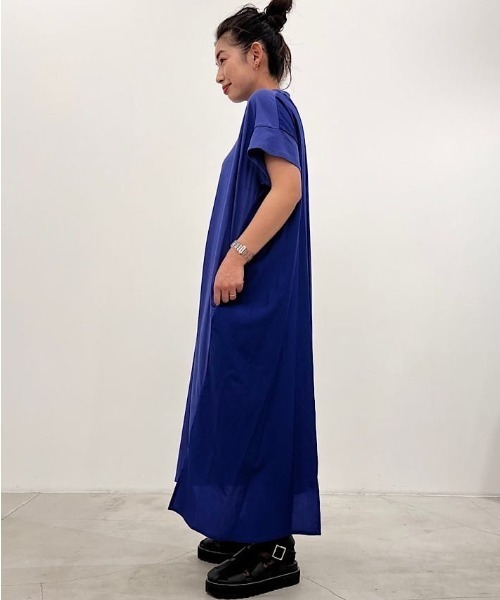 「ZUCCa」 半袖ワンピース M size グリーン レディースの画像