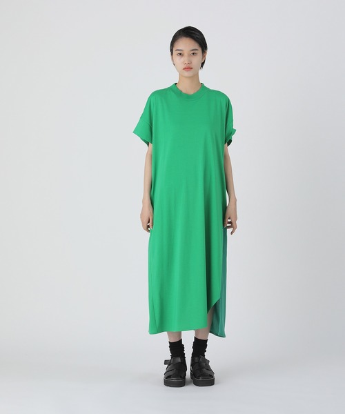 「ZUCCa」 半袖ワンピース M size グリーン レディースの画像