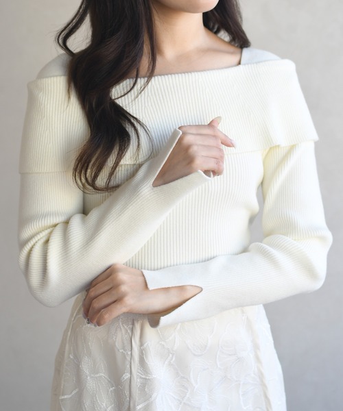 MISCH MASCH（ミッシュマッシュ） ニット セーター WEB限定 オフショル