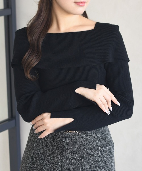 MISCH MASCH（ミッシュマッシュ） ニット セーター WEB限定 オフショル