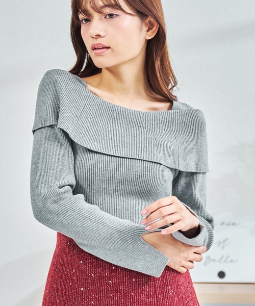 MISCH MASCH（ミッシュマッシュ） ニット セーター WEB限定 オフショル