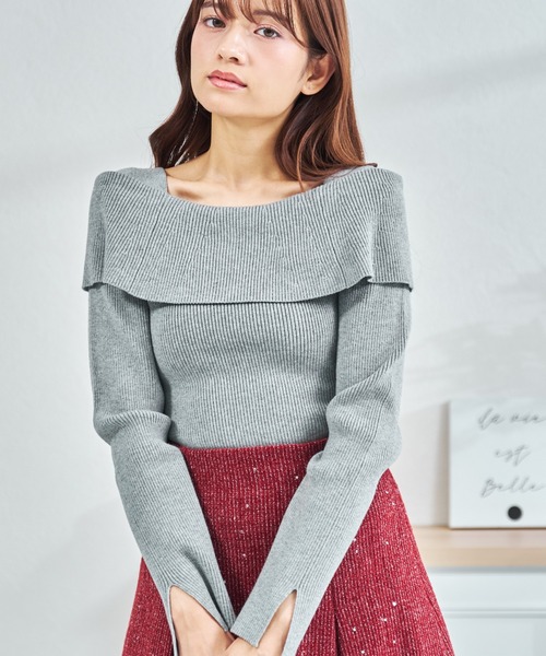 MISCH MASCH（ミッシュマッシュ） ニット セーター WEB限定 オフショル