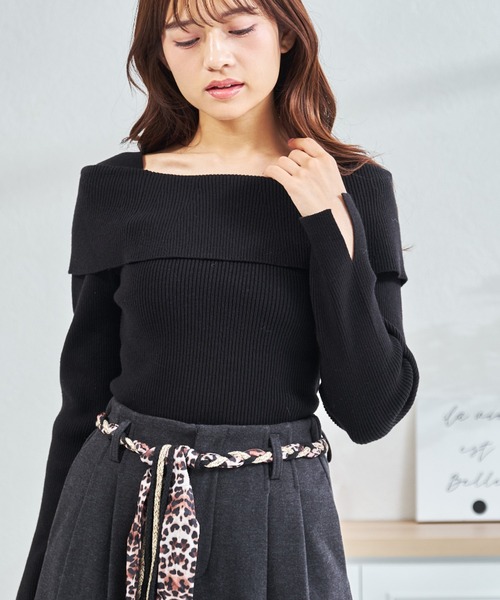 MISCH MASCH（ミッシュマッシュ） ニット セーター WEB限定 オフショル