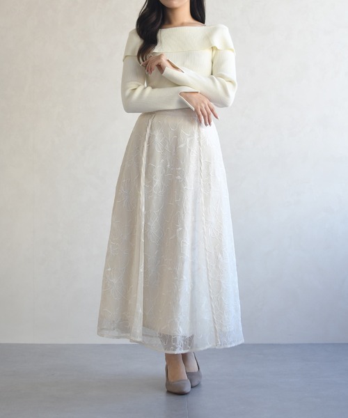 Machatt オフショルリブニット MISCH MASCH（ミッシュマッシュ） ニット セーター WEB限定 オフショル