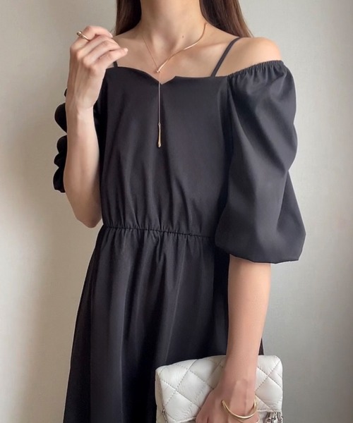 「FILLOU」 半袖ワンピース MEDIUM ホワイト レディース_画像4