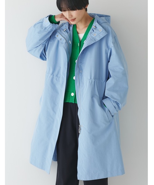 human woman（ヒューマンウーマン） コート MEDIUM ブルー レディース