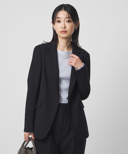 極美品グリーンレーベルリラクシング テーラードジャケット 銀ボタン 黒 Mサイズ green label relaxing（グリーンレーベルリラクシング） ジャケット