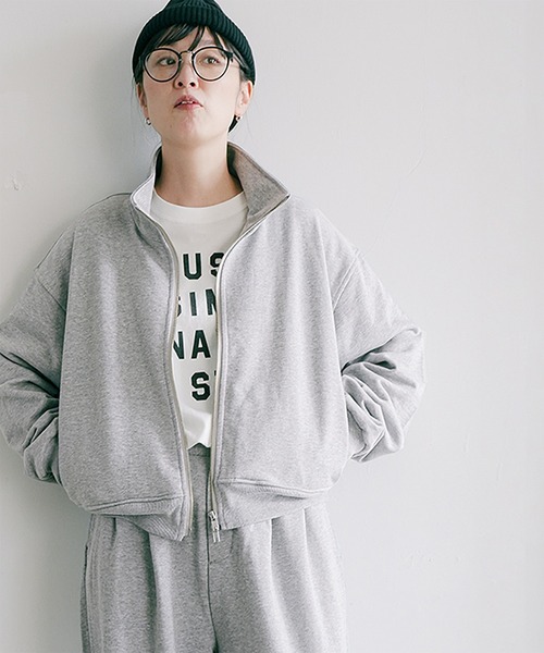 SOLAMONAT LARME（ソラモナラーム） tシャツ 裏毛スウェットブルゾン