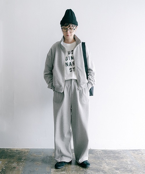 SOLAMONAT LARME（ソラモナラーム） tシャツ 裏毛スウェットブルゾン