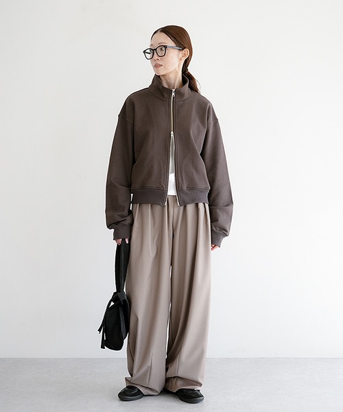 SOLAMONAT LARME（ソラモナラーム） tシャツ 裏毛スウェットブルゾン