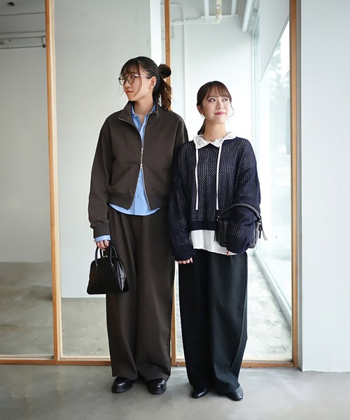 SOLAMONAT LARME（ソラモナラーム） tシャツ 裏毛スウェットブルゾン