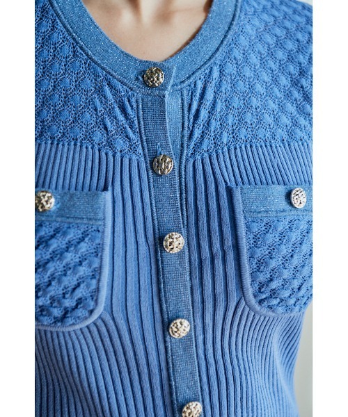 Estella.K ニットワンピース FREE ブルー レディース : ZOZOTOWN Yahoo