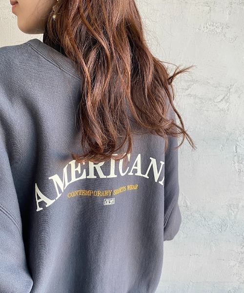 アメリカーナ　カーディガン AMERICANA（アメリカーナ）の「＜AMERICANA＞スウェット スクール