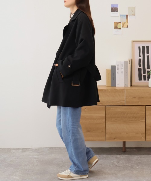 「Social GIRL」 チェスターコート M ベージュ系その他 レディース_画像2