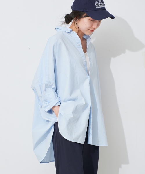 SLOBE IENA（スローブイエナ） 長袖シャツ FREE ブルー レディース