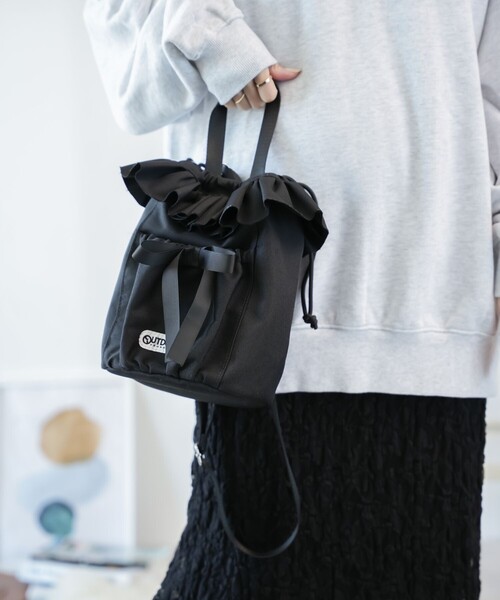 「FREAK'S STORE」 2WAYバッグ ONE SIZE ブラック レディース_画像5